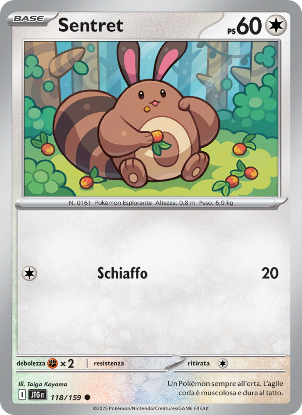 Sentret 118/190 — Journey Together (Italian Pokémon TCG card)