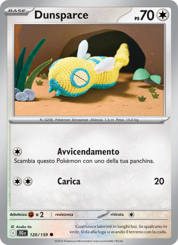 Dunsparce 120/190 — Journey Together (Italian Pokémon TCG card)