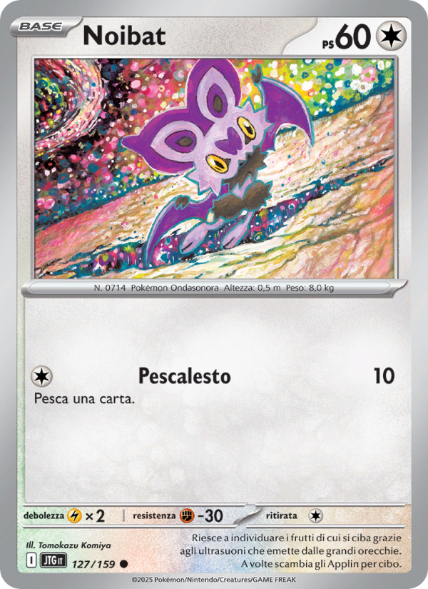 Noibat 127/190 — Journey Together (Italian Pokémon TCG card)