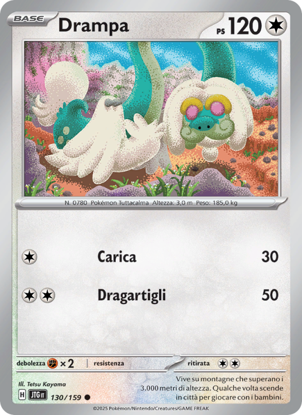 Drampa 130/190 — Journey Together (Italian Pokémon TCG card)