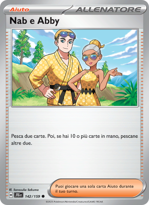 Nab e Abby 142/190 — Journey Together (Italian Pokémon TCG card)