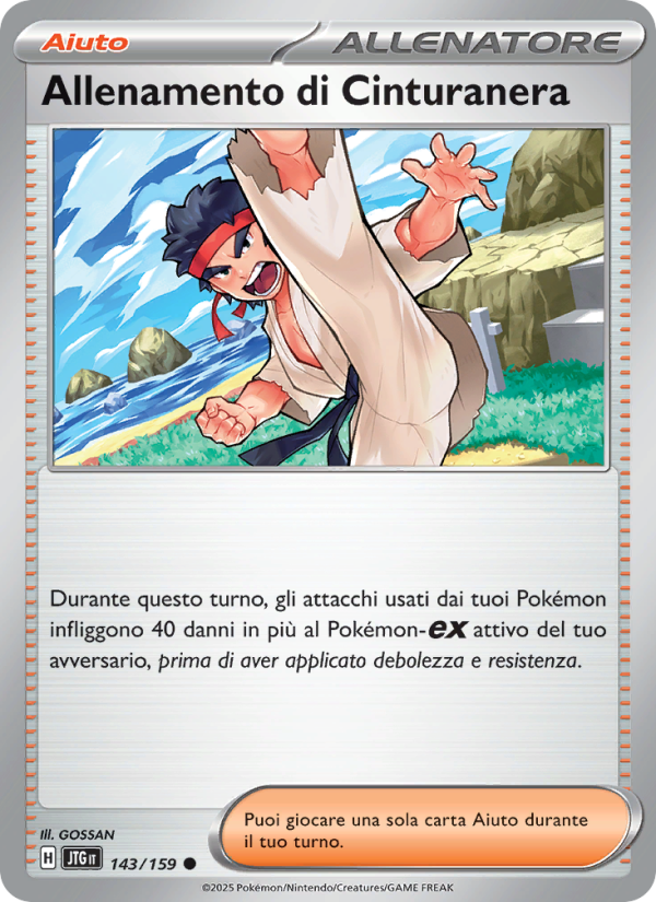 Allenamento di Cinturanera 143/190 — Journey Together (Italian Pokémon TCG card)