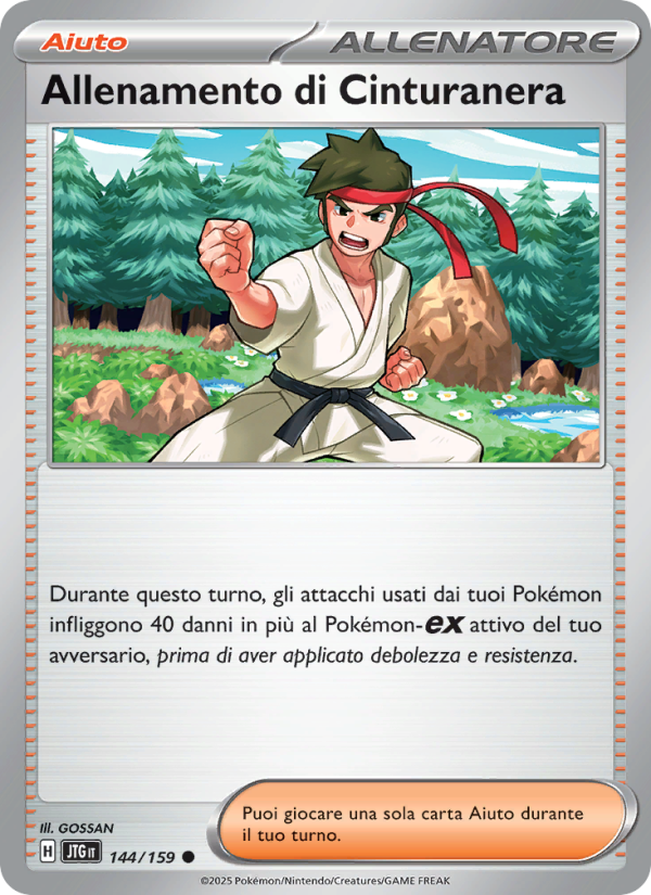 Allenamento di Cinturanera 144/190 — Journey Together (Italian Pokémon TCG card)
