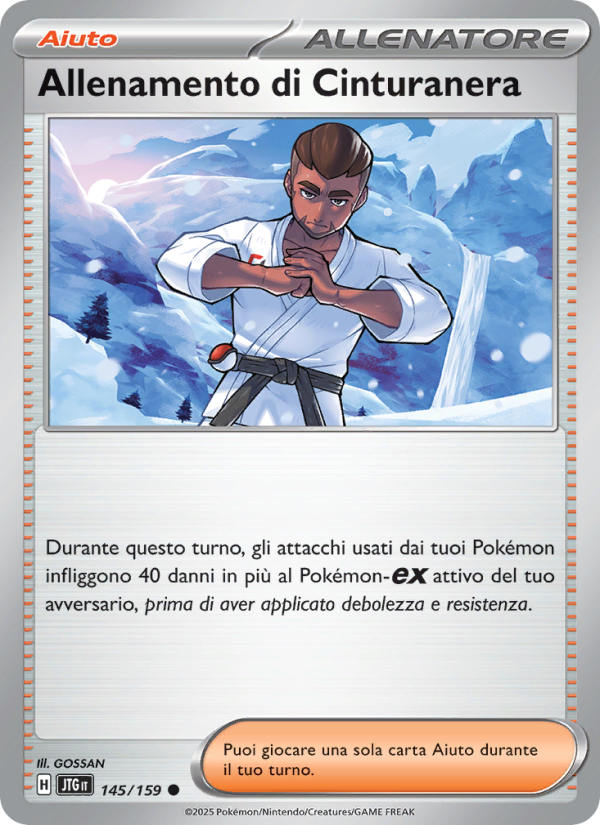 Allenamento di Cinturanera 145/190 — Journey Together (Italian Pokémon TCG card)