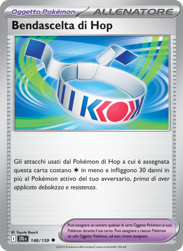 Bendascelta di Hop 148/190 — Journey Together (Italian Pokémon TCG card)