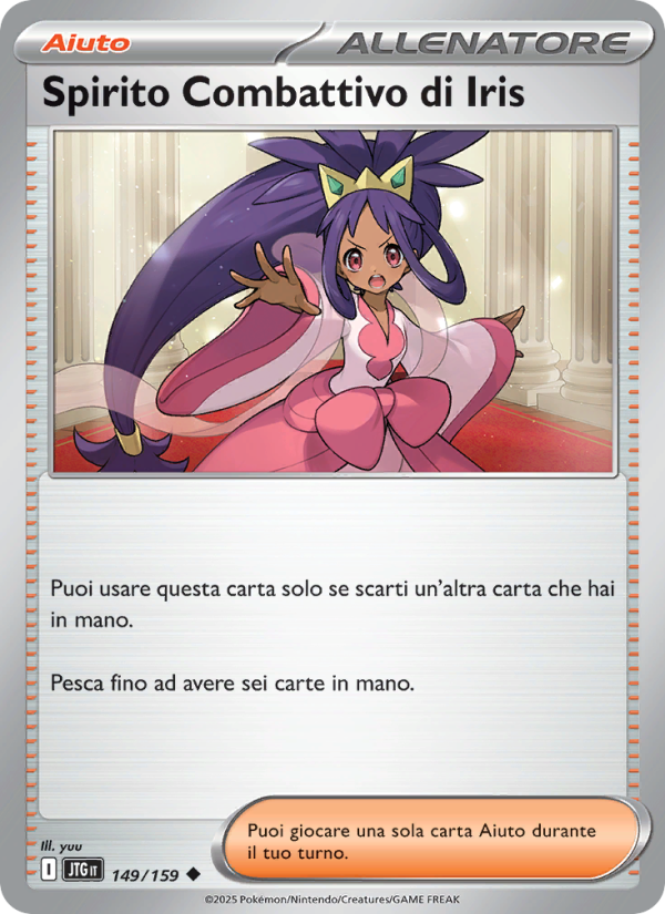 Spirito Combattivo di Iris 149/190 — Journey Together (Italian Pokémon TCG card)
