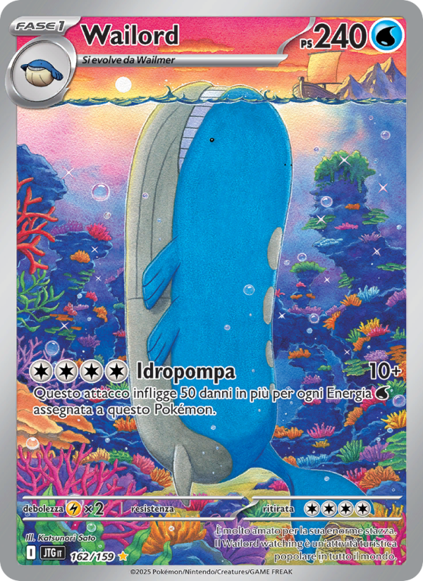 Wailord 162/190 — Journey Together (Italian Pokémon TCG card)