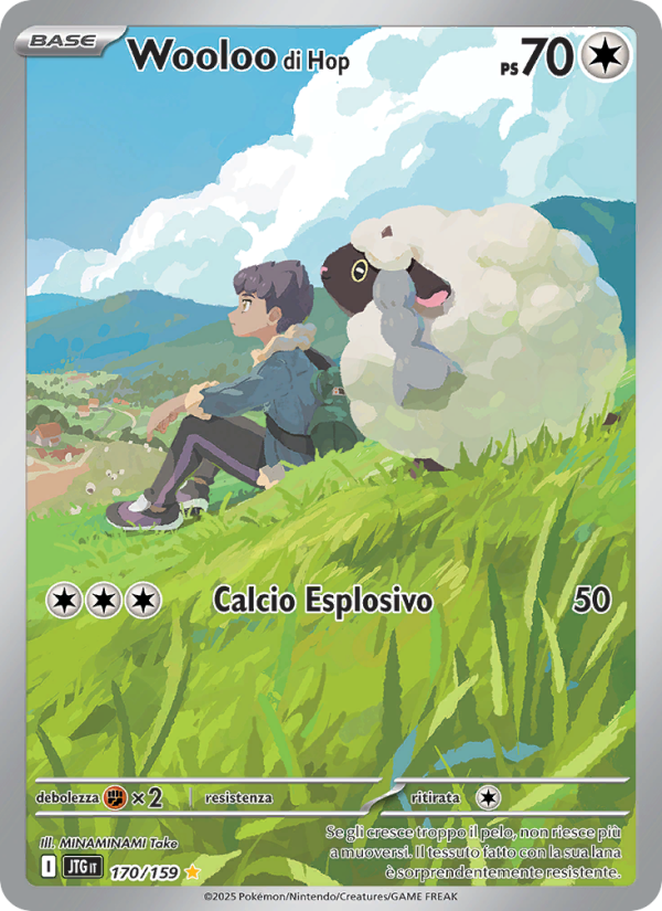 Wooloo di Hop 170/190 — Journey Together (Italian Pokémon TCG card)