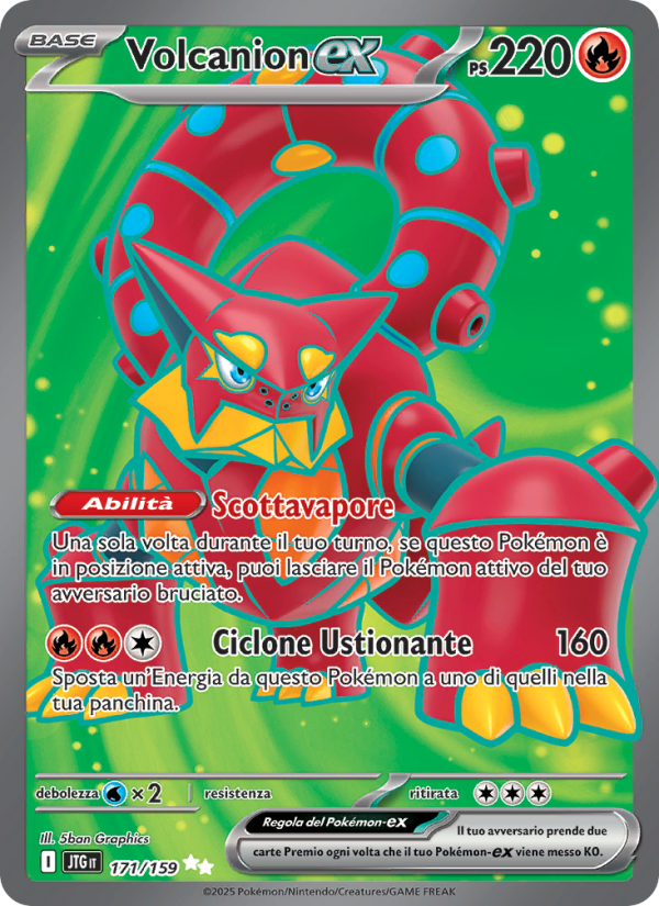 Volcanion-ex 171/190 — Journey Together (Italian Pokémon TCG card)