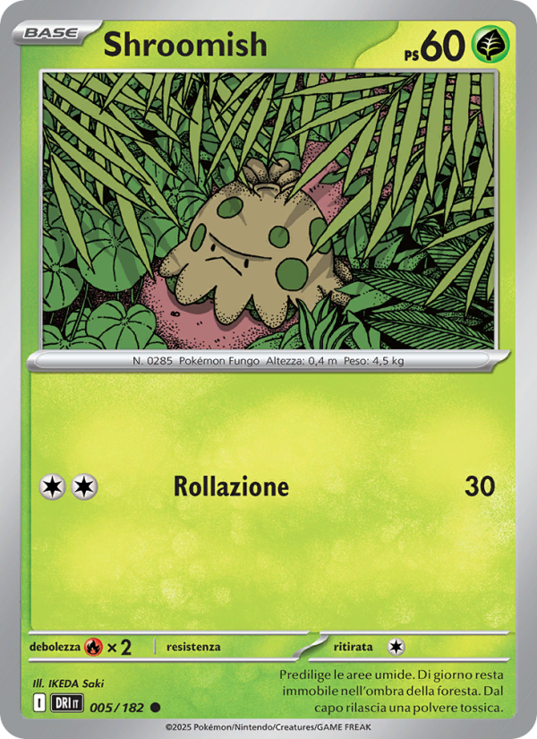 Shroomish 005/244 — Destined Rivals (Italian Pokémon TCG card)