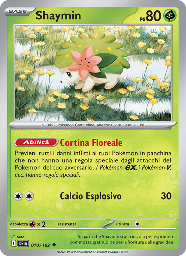 Shaymin 010/244 — Destined Rivals (Italian Pokémon TCG card)