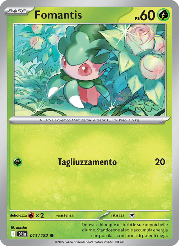 Fomantis 013/244 — Destined Rivals (Italian Pokémon TCG card)