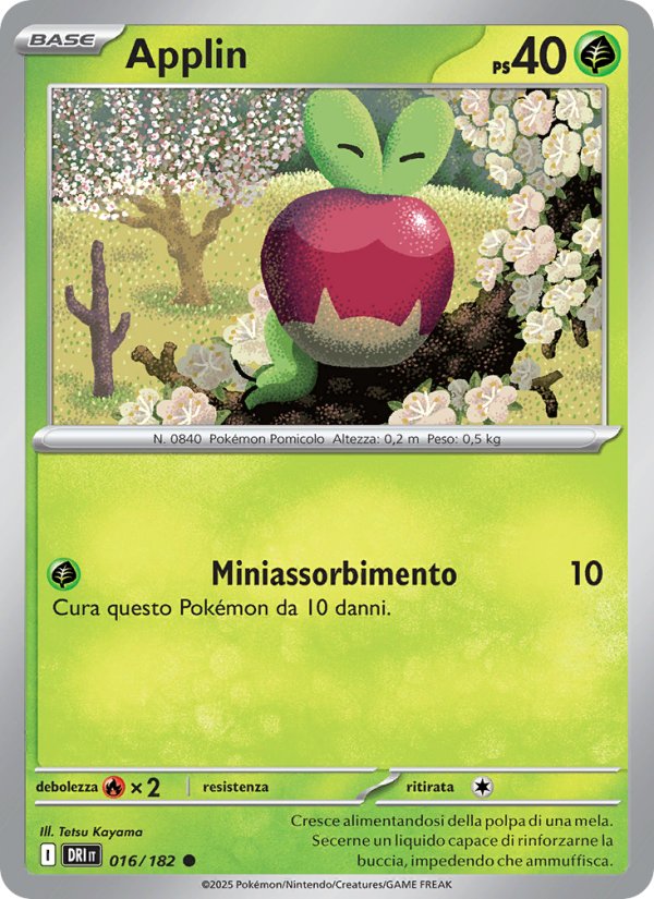 Applin 016/244 — Destined Rivals (Italian Pokémon TCG card)