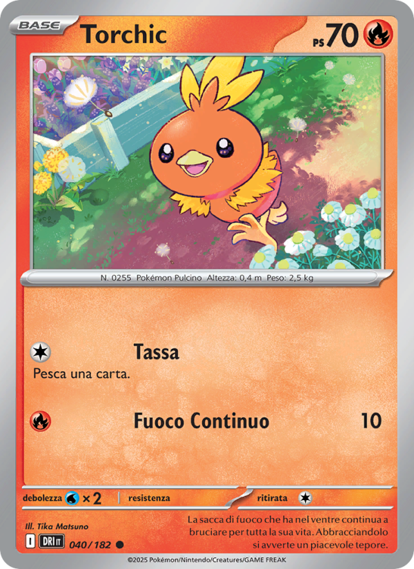 Torchic 040/244 — Destined Rivals (Italian Pokémon TCG card)
