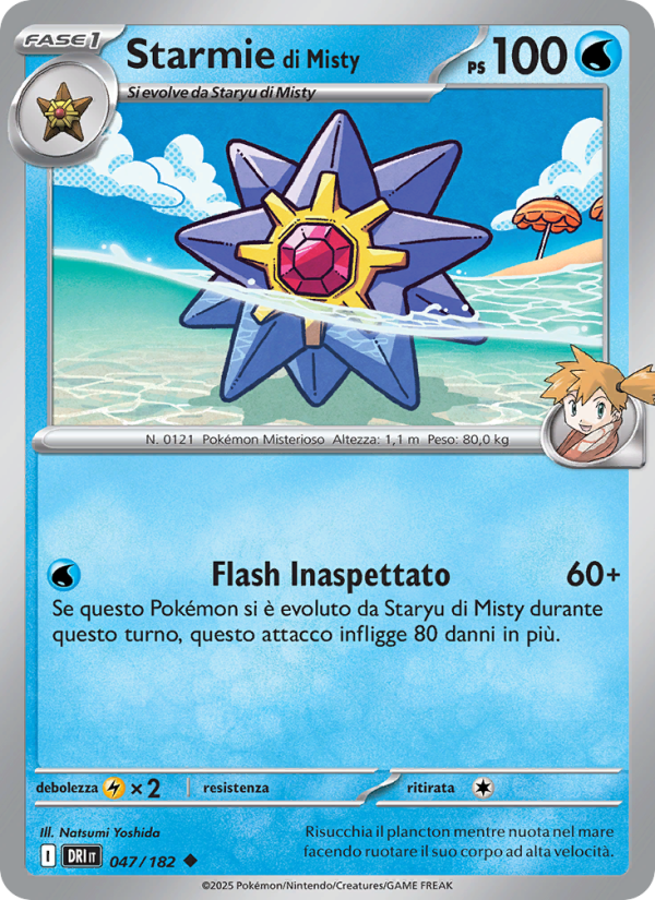 Starmie di Misty 047/244 — Destined Rivals (Italian Pokémon TCG card)