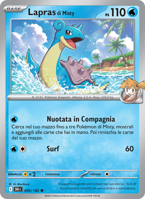 Lapras di Misty 050/244 — Destined Rivals (Italian Pokémon TCG card)