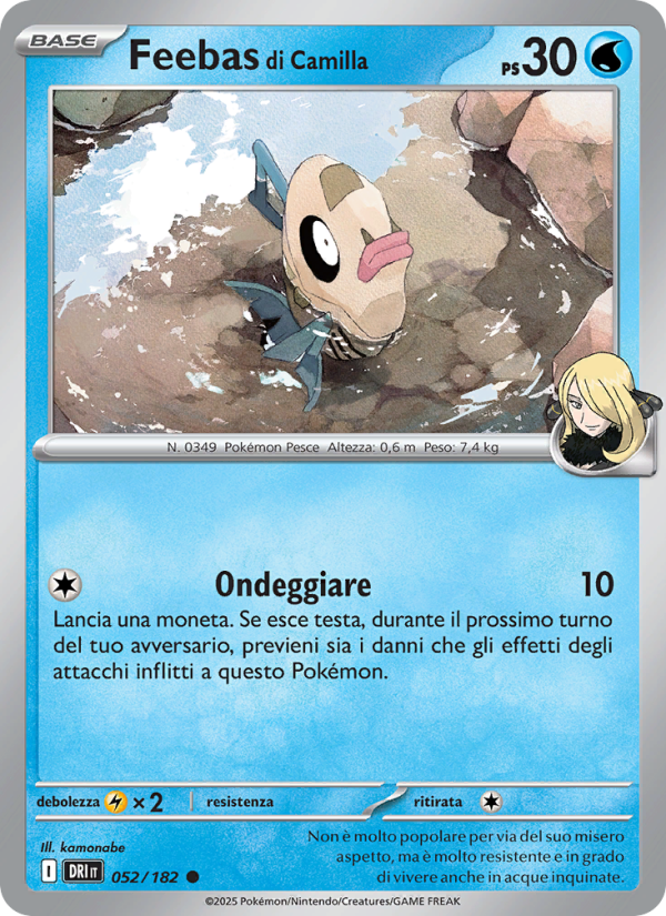 Feebas di Camilla 052/244 — Destined Rivals (Italian Pokémon TCG card)