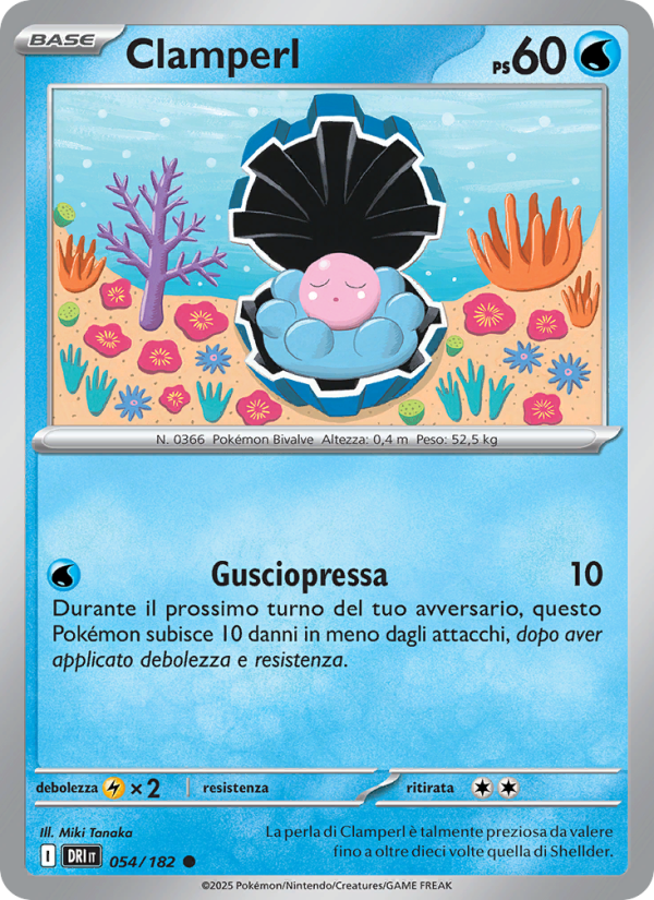 Clamperl 054/244 — Destined Rivals (Italian Pokémon TCG card)