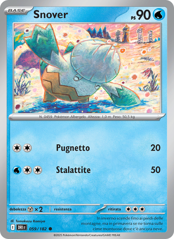 Snover 059/244 — Destined Rivals (Italian Pokémon TCG card)