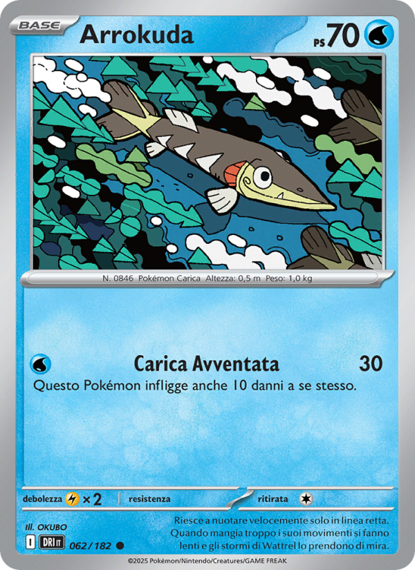 Arrokuda 062/244 — Destined Rivals (Italian Pokémon TCG card)