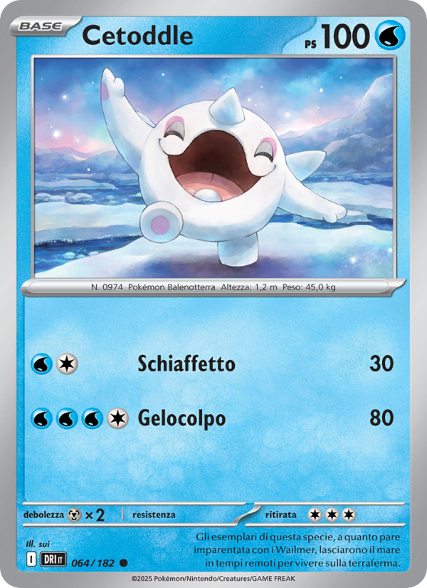 Cetoddle 064/244 — Destined Rivals (Italian Pokémon TCG card)
