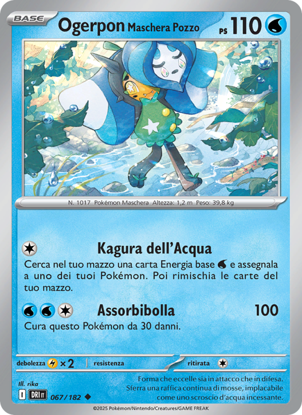Ogerpon Maschera Pozzo 067/244 — Destined Rivals (Italian Pokémon TCG card)