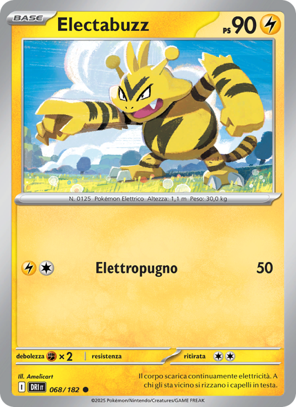 Electabuzz 068/244 — Destined Rivals (Italian Pokémon TCG card)