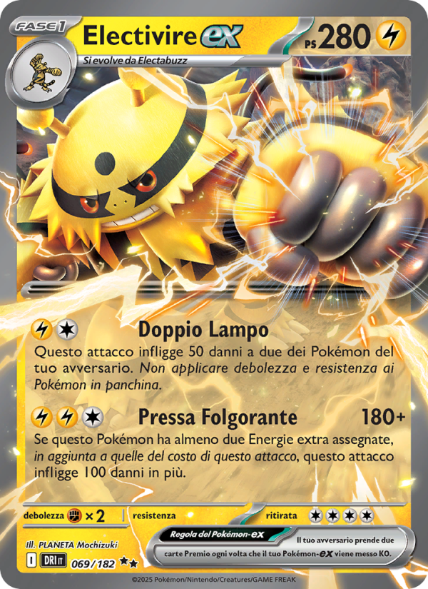 Electivire-ex 069/244 — Destined Rivals (Italian Pokémon TCG card)