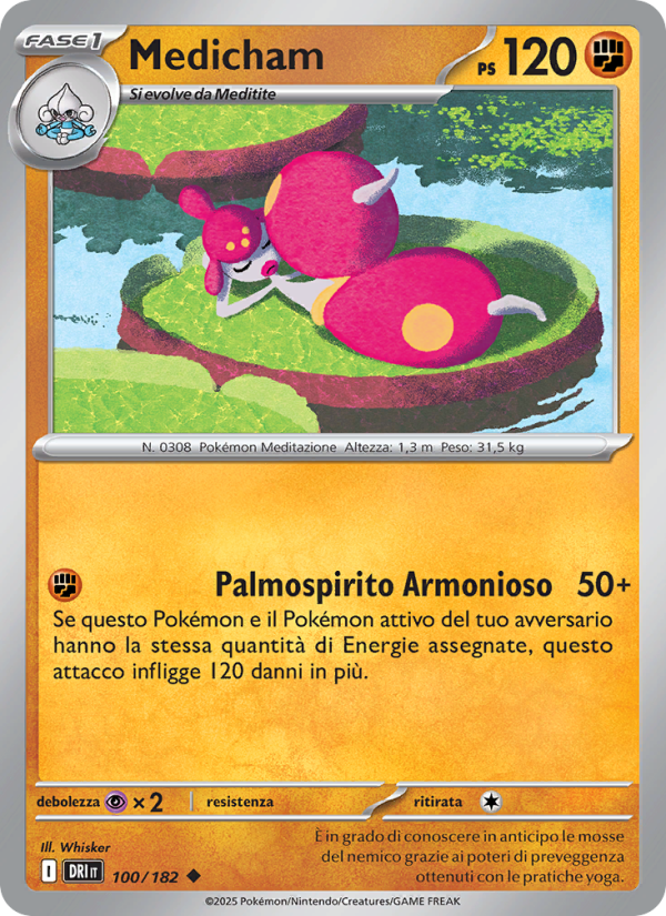 Medicham 100/244 — Destined Rivals (Italian Pokémon TCG card)