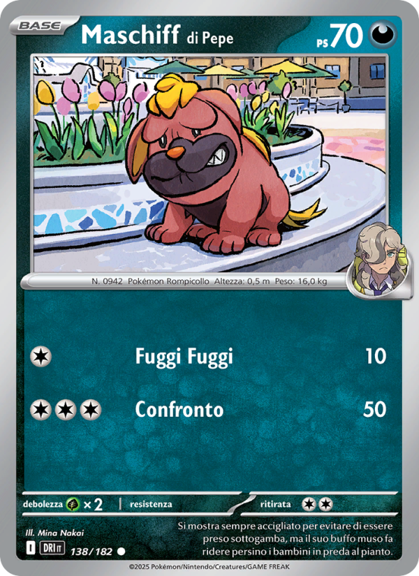 Maschiff di Pepe 138/244 — Destined Rivals (Italian Pokémon TCG card)