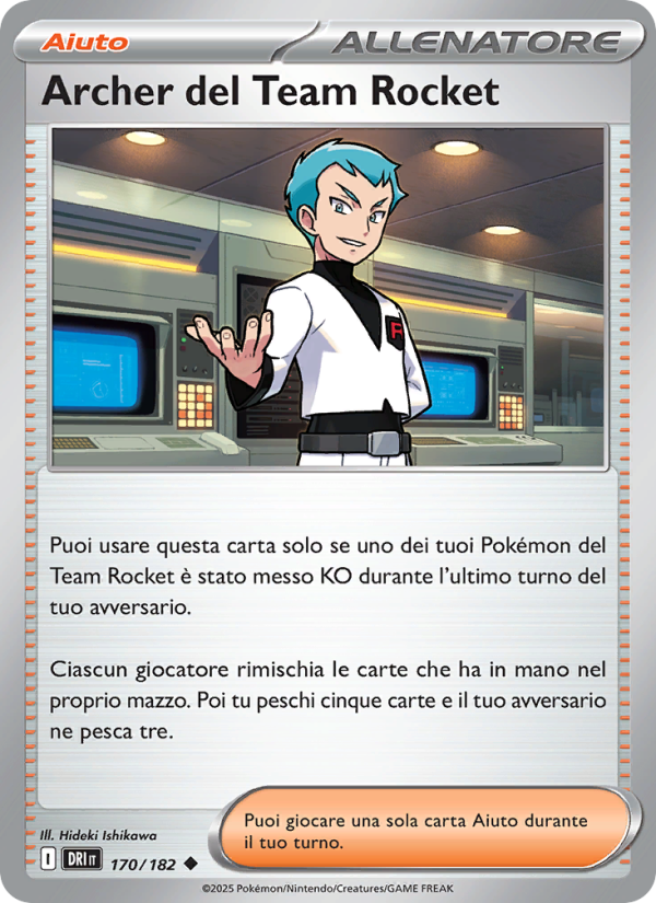 Archer del Team Rocket 170/244 — Destined Rivals (Italian Pokémon TCG card)