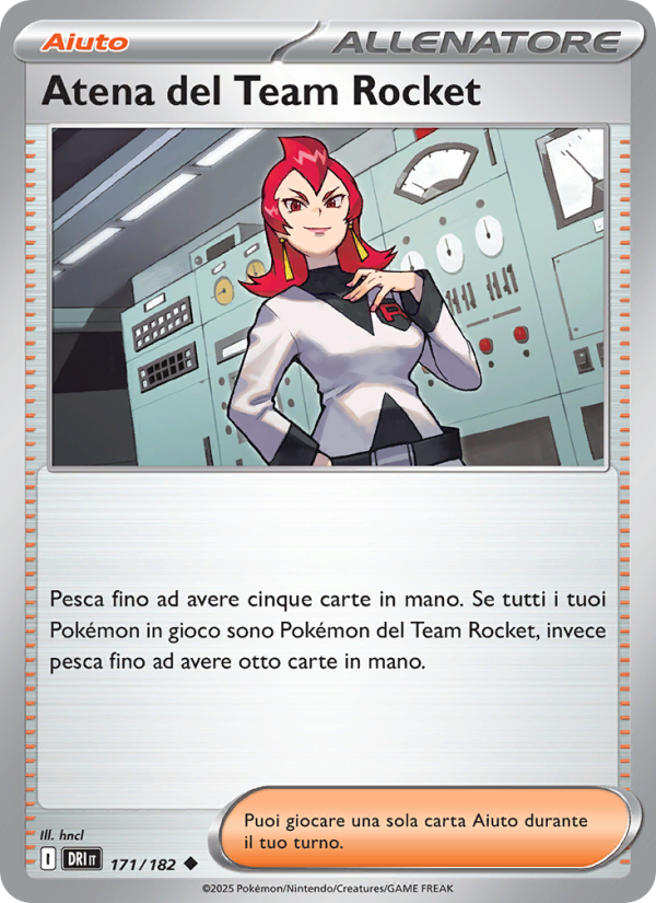 Atena del Team Rocket 171/244 — Destined Rivals (Italian Pokémon TCG card)