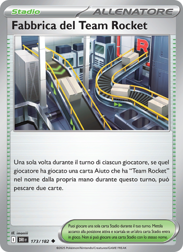 Fabbrica del Team Rocket 173/244 — Destined Rivals (Italian Pokémon TCG card)