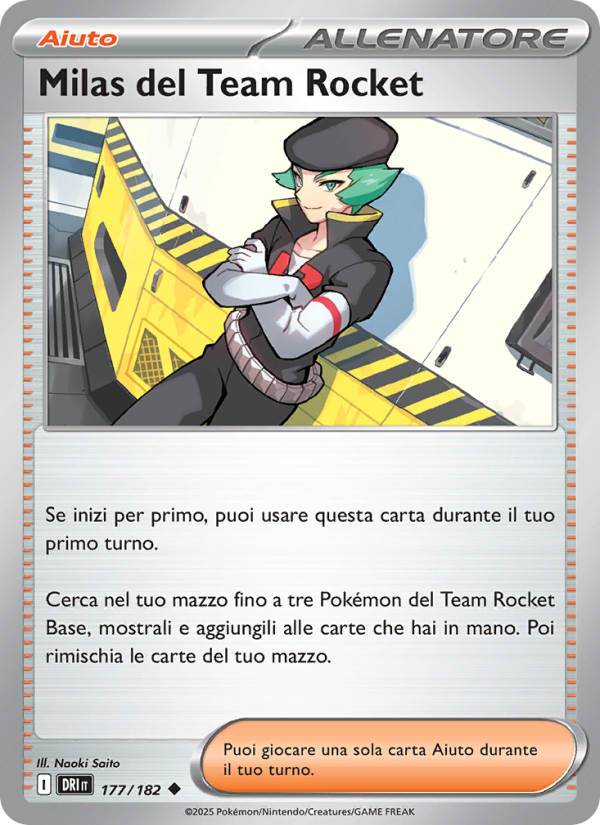 Milas del Team Rocket 177/244 — Destined Rivals (Italian Pokémon TCG card)