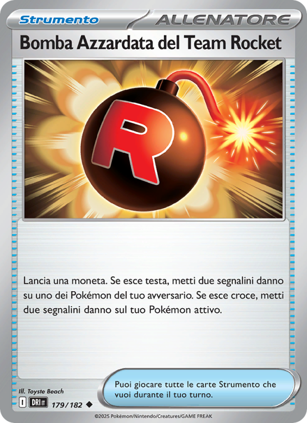 Bomba Azzardata del Team Rocket 179/244 — Destined Rivals (Italian Pokémon TCG card)