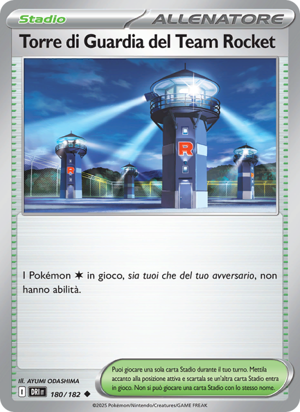Torre di Guardia del Team Rocket 180/244 — Destined Rivals (Italian Pokémon TCG card)