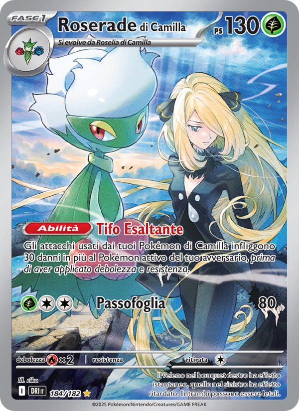 Roserade di Camilla 184/244 — Destined Rivals (Italian Pokémon TCG card)