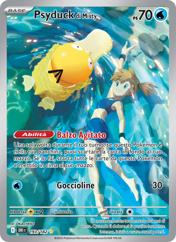 Psyduck di Misty 193/244 — Destined Rivals (Italian Pokémon TCG card)