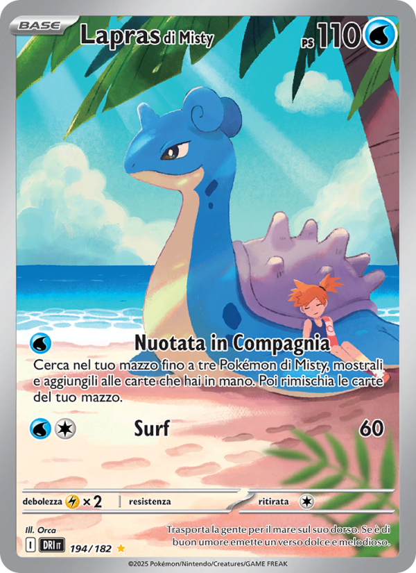 Lapras di Misty 194/244 — Destined Rivals (Italian Pokémon TCG card)
