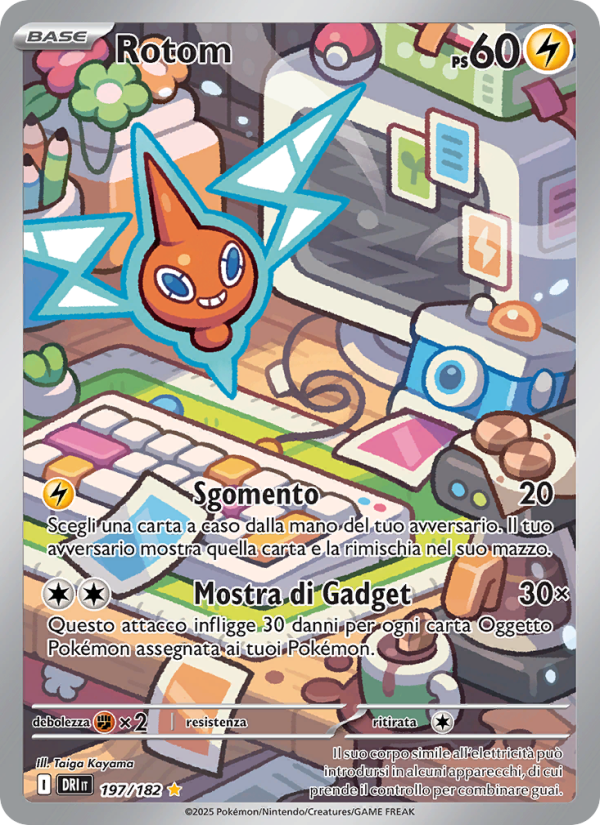 Rotom 197/244 — Destined Rivals (Italian Pokémon TCG card)