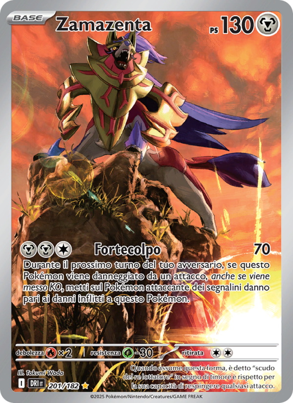 Zamazenta 201/244 — Destined Rivals (Italian Pokémon TCG card)