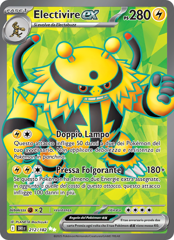 Electivire-ex 212/244 — Destined Rivals (Italian Pokémon TCG card)