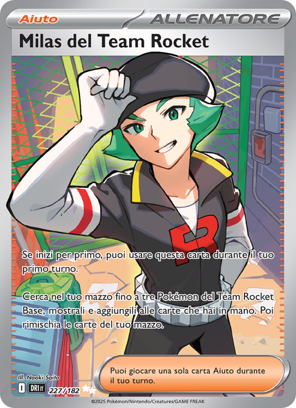 Milas del Team Rocket 227/244 — Destined Rivals (Italian Pokémon TCG card)