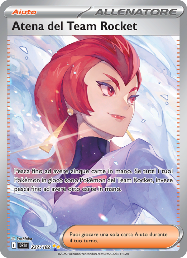 Atena del Team Rocket 237/244 — Destined Rivals (Italian Pokémon TCG card)