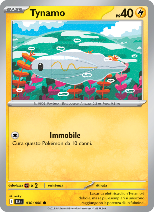 Tynamo 030/172 — Black Bolt (Italian Pokémon TCG card)