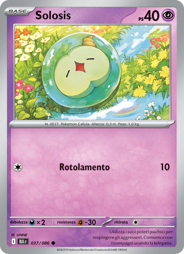 Solosis 037/172 — Black Bolt (Italian Pokémon TCG card)