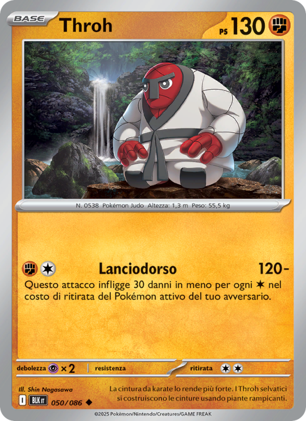 Throh 050/172 — Black Bolt (Italian Pokémon TCG card)