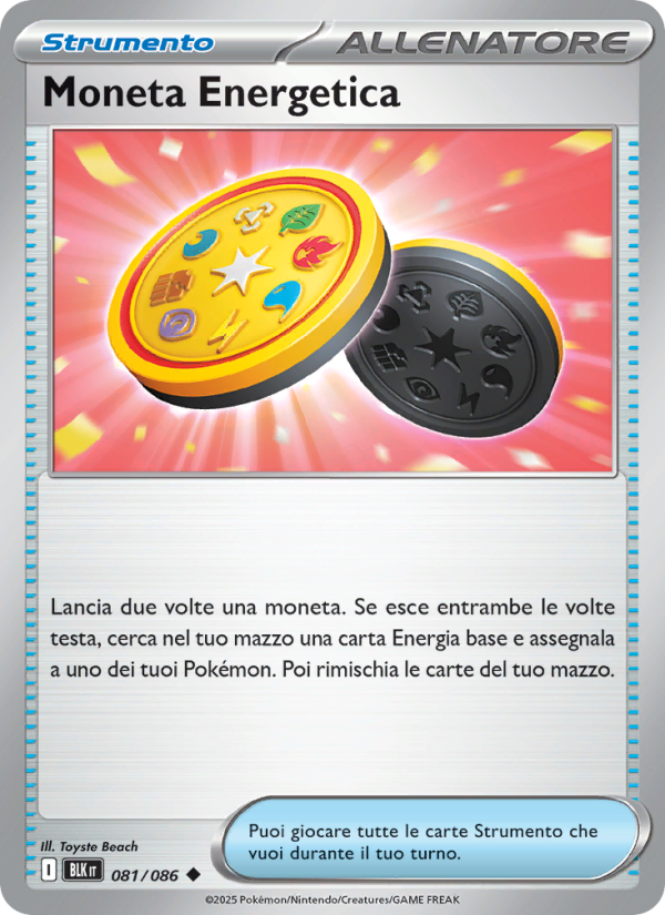 Moneta Energetica 081/172 — Black Bolt (Italian Pokémon TCG card)