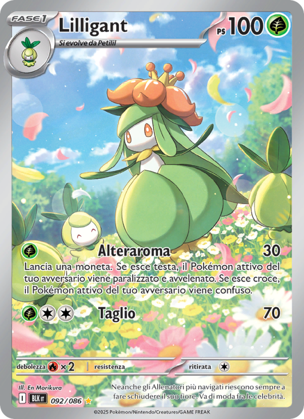 Lilligant 092/172 — Black Bolt (Italian Pokémon TCG card)