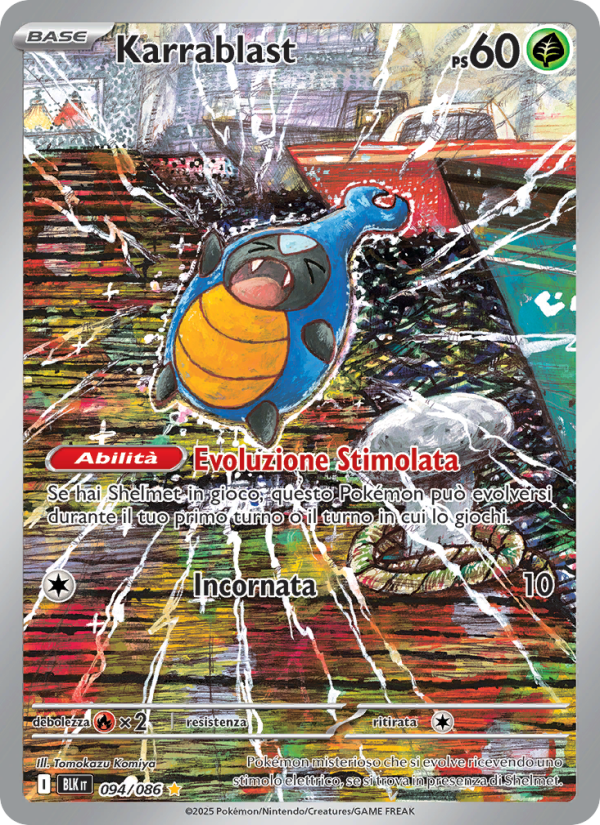 Karrablast 094/172 — Black Bolt (Italian Pokémon TCG card)